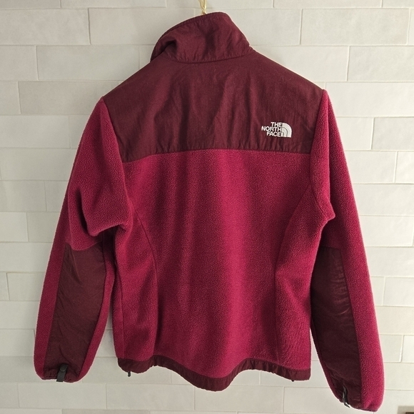 The North Face Denali PolarTec Fleece Zip-Up Jacket Magenta Pink Burgundy Small - Picture 4 of 7